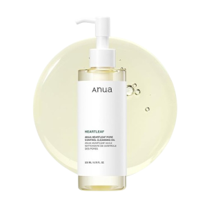 Huile nettoyante Anua Heartleaf pour le contrôle des pores, nettoyant visage, démaquillant, soin coréen pour la peau, 200 ml (original)