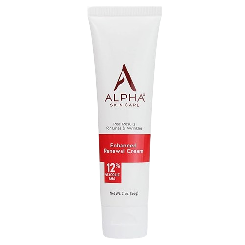 Alpha Skin Care Enhanced Renewal Cream, Anti-Aging Formula, 12% Glycolic AHA, Reduces Lines & Wrinkles, Normal to Dry Skin, 2 Oz, Pack of 1